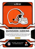 2025 Quinshon Judkins Panini Certified HOLO PINK FRESHMAN FABRIC ROOKIE JERSEY AUTO 248/299 AUTOGRAPH RELIC #FBC-QJS Cleveland Browns