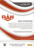 2023 Kofi Kingston Panini Immaculate Collection WWE SHIRT AUTO 75/99 AUTOGRAPH RELIC #MA-KKG Monday Night Raw