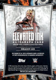 2025 Dragon Lee Topps Exalted WWE ELEVATED INK AUTO AUTOGRAPH #NA Monday Night Raw
