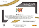 2022 Alba Fyre Panini Immaculate WWE SHIRT AUTO 25/49 AUTOGRAPH RELIC #PM-ABF NXT