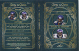 2025 Randy Moss Cris Carter Leaf Glory of the Game PAGES IN HISTORY 8 PIECE AUTO DUAL AUTO 1/3 AUTOGRAPH RELIC BOOKLET #PH-2 Minnesota Vikings HOF