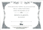 2014 Kevin Clancy Topps Allen & Ginter SHIRT RELIC #FSR-KG Blogger