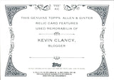 2014 Kevin Clancy Topps Allen & Ginter SHIRT RELIC #FSR-KG Blogger