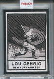 2021 Lou Gehrig Topps Project 70 Joshua Vides 1957 TOPPS #250 New York Yankees HOF