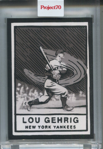 2021 Lou Gehrig Topps Project 70 Joshua Vides 1957 TOPPS #250 New York Yankees HOF