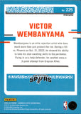 2023-24 Victor Wembanyama Donruss Optic PURPLE RATED ROOKIE RC #225 San Antonio Spurs