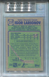 1990-91 Igor Larionov Topps BAS AUTHENTIC AUTO AUTOGRAPH #359 Vancouver Canucks 6740