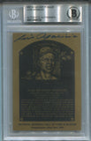 1984 Luis Aparicio Metallic HOF Plaque BAS AUTHENTIC AUTO AUTOGRAPH #NA Chicago White Sox HOF 8732