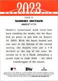 2024 Shohei Ohtani Topps Series 1 BLUE 2023 GREATEST HITS #23GH-12 Anaheim Angels