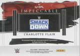 2022 Charlotte Flair Panini Impeccable WWE JUMBO MAT 23/25 RELIC #IJ-CFL Friday Night Smackdown