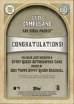 2021 Luis Campusano Topps Gypsy Queen ROOKIE AUTO AUTOGRAPH RC #GQA-LCA San Diego Padres