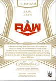 2024 Sami Zayn Panini Flawless WWE JUMBO SHIRT 08/15 RELIC #JM-SZM Monday Night Raw