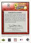 2005 Carl Yastrzemski Upper Deck Baseball Heroes RED JERSEY 42/99 RELIC #19 Boston Red Sox HOF