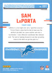 2023 Sam LaPorta Panini Donruss Optic BLUE HYPER PRIZM RATED ROOKIE RC #237 Detroit Lions