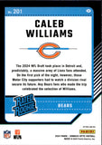 2024 Caleb Williams Donruss Optic HOLO SILVER RATED ROOKIE RC #201 Chicago Bears