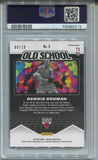 2019-20 Dennis Rodman Panini Mosaic PINK FLORESCENT OLD SCHOOL 09/10 PSA 10 #3 Chicago Bulls HOF 0212
