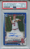 2021 Michael McGreevy Bowman Chrome Draft 1ST BOWMAN BLUE WAVE REFRACTOR AUTO 114/150 AUTOGRAPH #CDA-MMCG St. Louis Cardinals 9966