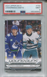 2024-25 Jonathan Lekkerimaki Will Smith Upper Deck Extended Series YOUNG GUNS ROOKIE RC PSA 9 #730 Canucks Sharks 8842