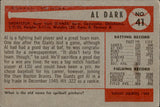 1954 Al Dark Bowman #41 New York Giants BV $15