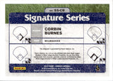 2019 Corbin Burnes Panini Donruss BLUE SIGNATURE SERIES AUTO 73/99 AUTOGRAPH #SS-CB Milwaukee Brewers