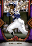 2022 Hank Aaron Topps Museum Collection AMETHYST 12/99 #57 Atlanta Braves HOF