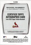 2025 Michael McGreevy Topps Tribute RED ROOKIE AUTO 05/10 AUTOGRAPH RC #TA-MMG St. Louis Cardinals