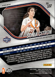 2025 Sonia Citron Panini Prizm WNBA ROOKIE WHITE SEISMIC PRIZM #122 Washington Mystics