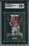 2023 Christian McCaffrey Panini Prizm GREEN WAVE PRIZM SGC 10 #267 San Francisco 49ers 2896