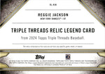 2024 Reggie Jackson Topps Triple Threads AMETHYST JERSEY BAT 08/27 RELIC #TTR-RJN New York Yankees HOF