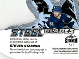 2025 Steven Stamkos Leaf Metal PURPLE STEEL BLADES DIE CUT AUTO 5/7 AUTOGRAPH #SB-SS2 Tampa Bay Lightning