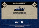 2025 Damian Priest Topps Chrome WWE 1986 DESIGN REFRACTOR AUTO AUTOGRAPH #86T-DP Friday Night Smackdown
