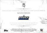 2025 Kevin Owens Topps Royalty WWE REGALIA RELIC DUAL SHIRT AUTO 25/99 AUTOGRAPH RELIC #RES-KOW Friday Night Smackdown