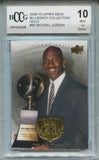 2009-10 Michael Jordan Upper Deck MJ LEGACY COLLECTION GOLD BCCG 10 #85 Chicago Bulls HOF 3386