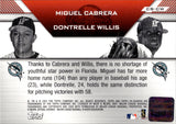 2007 Miguel Cabrera Dontrelle Willis Topps Co-Signers DUAL AUTO AUTOGRAPH #CS-CW Florida Marlins