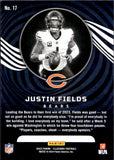 2023 Justin Fields Panini Illusions BLACK ICE 76/99 #17 Chicago Bears