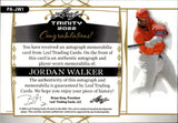 2022 Jordan Walker Leaf Trinity ROOKIE LAUNDRY TAG AUTO 19/25 AUTOGRAPH RELIC RC #PA-JW1 St. Louis Cardinals