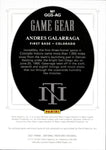 2021 Andres Galarraga Panini National Treasures GAME GEAR BAT AUTO 22/25 AUTOGRAPH RELIC #GGS-AG Colorado Rockies