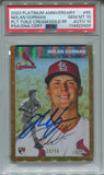 2023 Nolan Gorman Topps Chrome Platinum Anniversary TOILE CREAM AND GOLD REFRACTOR PSA/DNA AUTHENTIC ROOKIE AUTO 18/50 AUTOGRAPH 10/10 #65 St. Louis Cardinals 2429