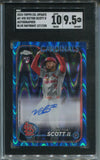 2024 Victor Scott II Topps Chrome Update BLUE RAYWAVE REFRACTOR ROOKIE AUTO 127/150 AUTOGRAPH SGC 9.5/10 #AC-VIS St. Louis Cardinals 5087