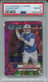 2024 Jaxson Dart Bowman University Chrome PINK LAVA ROOKIE RC PSA 10 #6 New York Giants 4438