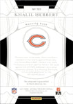 2021 Khalil Herbert Panini National Treasures PURPLE ROOKIE AUTO 26/49 AUTOGRAPH RC #103 Chicago Bears
