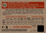 2001 Mike Sweeney Topps Heritage REAL ONE RED INK AUTO 44/52 AUTOGRAPH #THA-MS Kansas City Royals