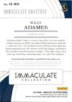 2019 Willy Adames Panini Immaculate SWATCHES LAUNDRY TAG PATCH 03/10 RELIC #IS-WA Tampa Bay Rays