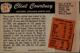 1955 Clint Courtney Bowman #34 Chicago White Sox BV $15