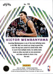 2023-24 Victor Wembanyama Panini Phoenix MYSTIQUE ROOKIE San Antonio Spurs #16 2