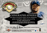 2001 Gary Sheffield Fleer Platinum LUMBERJACKS BAT RELIC #_GASH Los Angeles Dodgers 1