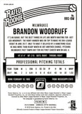 2018 Brandon Woodruff Donruss Optic BRONZE RATED ROOKIE AUTO AUTOGRAPH #RRS-BW Milwaukee Brewers