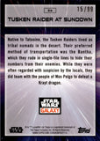 2022 Tusken Raider at Sundown Topps Star Wars Chrome Galaxy WAVE REFRACTOR 15/99 #26