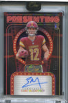 2024 Luke McCaffrey Panini One ROOKIE PRESENTING AUTO 04/10 AUTOGRAPH #166 Washington Commanders