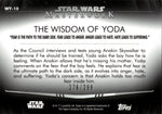 2020 The Wisdom of Yoda Topps Star Wars Masterwork RAINBOW FOIL FEAR IS THE PATH TO THE DARK SIDE... 276/299 #WY-10